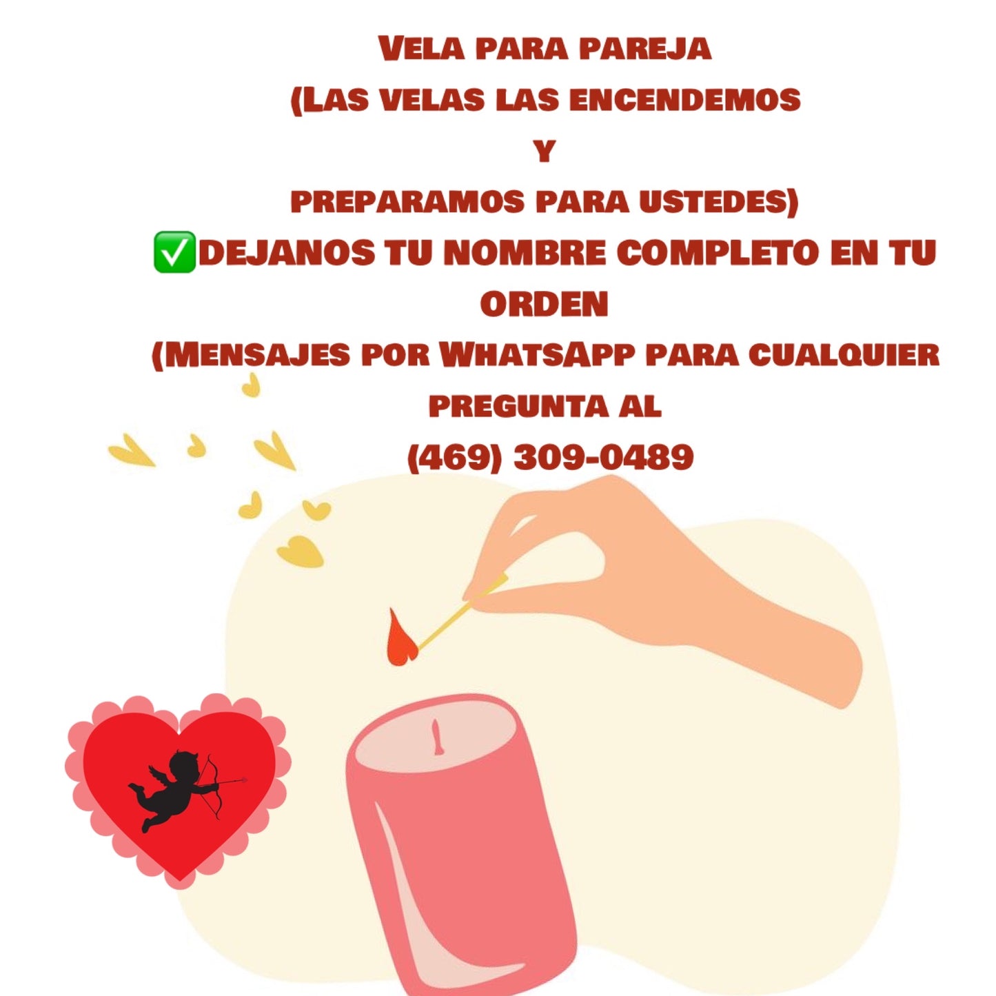 CANDLE FOR YOUR PARNER/VELA PARA LA PAREJA