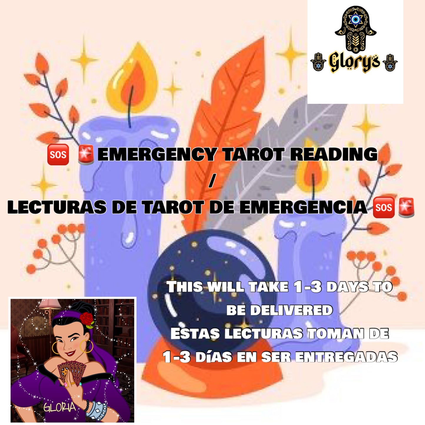 🆘 🚨EMERGENCY TAROT READING
/
LECTURAS DE TAROT DE EMERGENCIA 🆘🚨This will take 1-3 days to be delivered
Estas lecturas toman de 1-3 días en ser entregadas