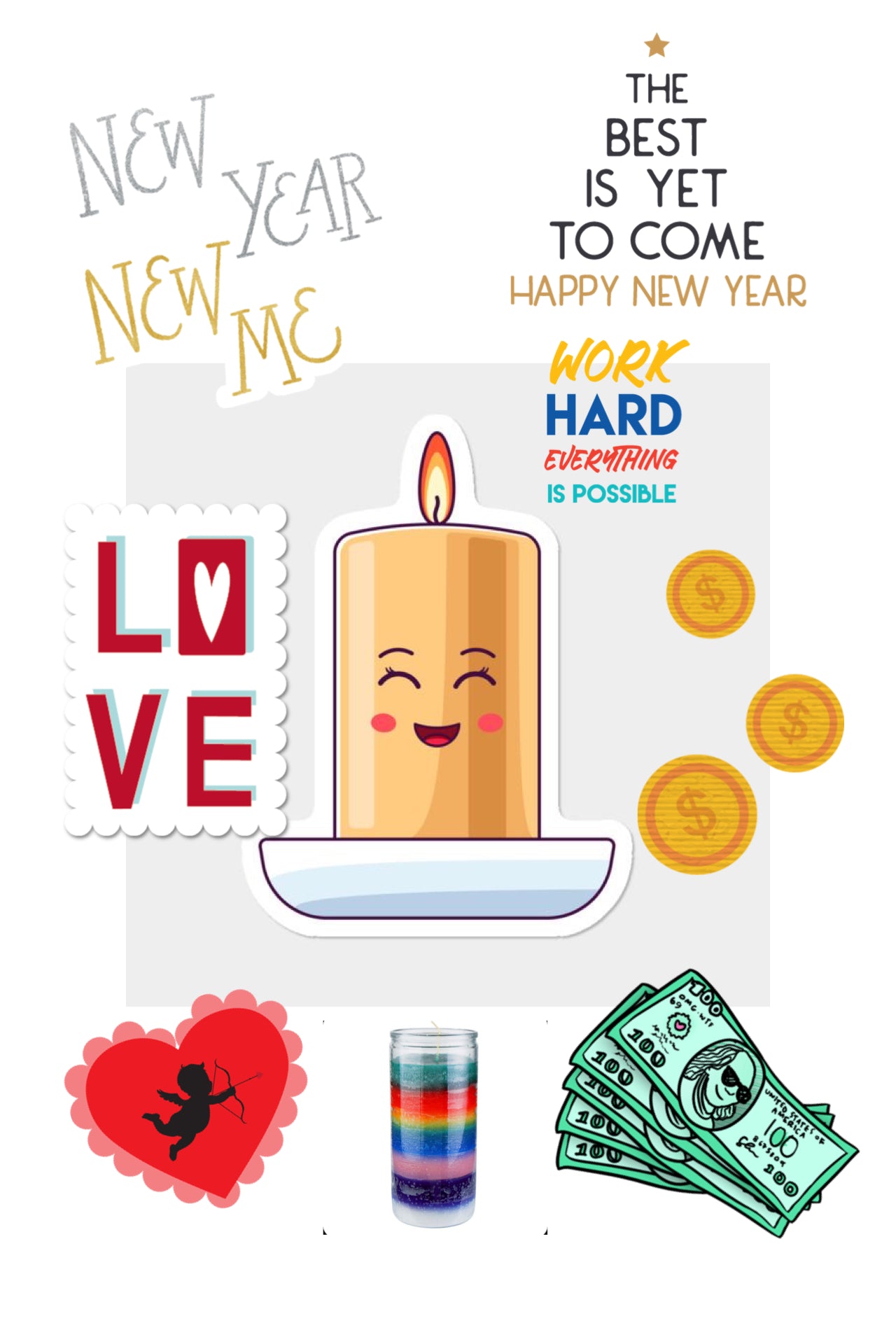 New years Candle 🕯️ Vela Para año nuevo