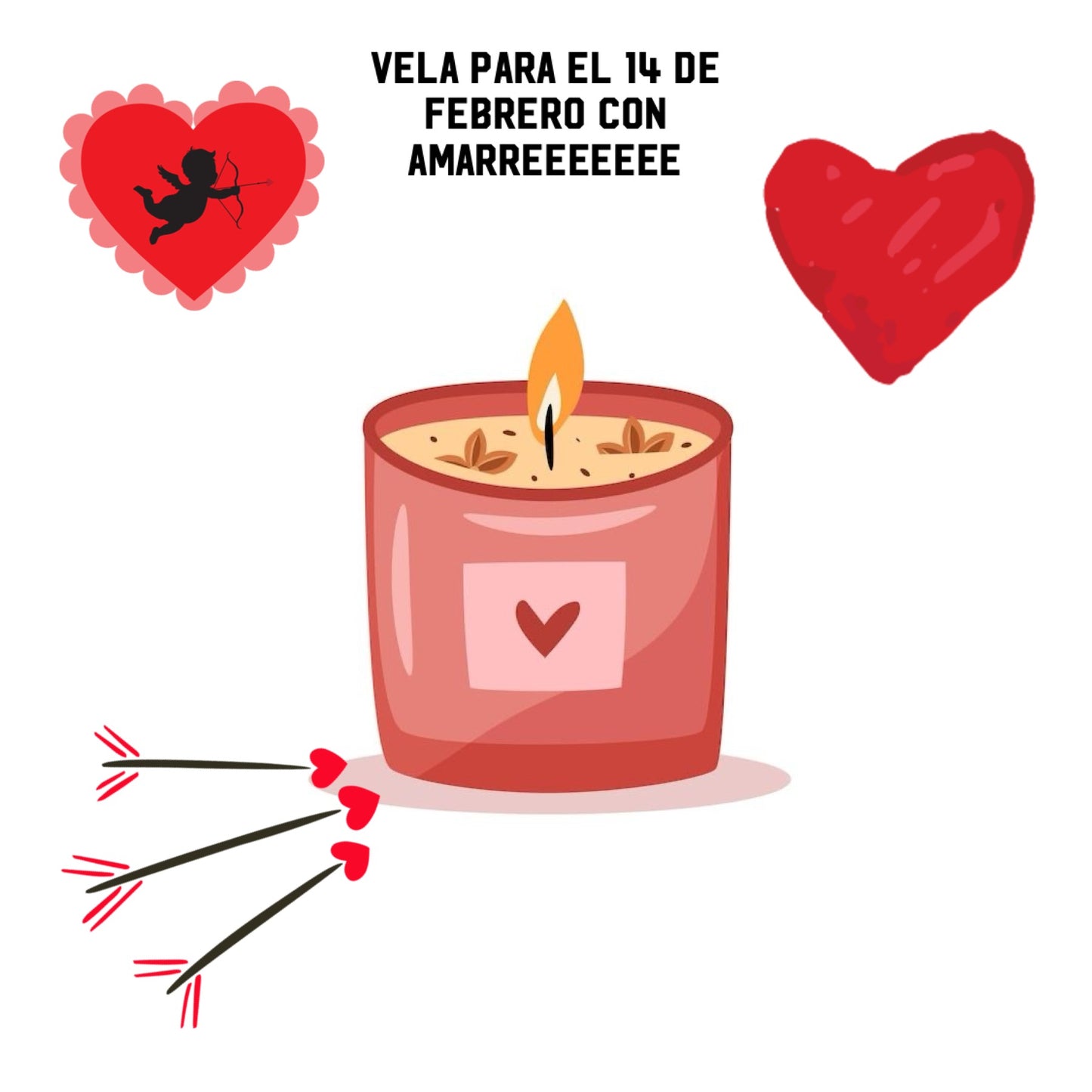 Vela para el 14 de Febrero CON AMARREEEEEEE NO ES AMARRE DE AHUEVO AHUEVO