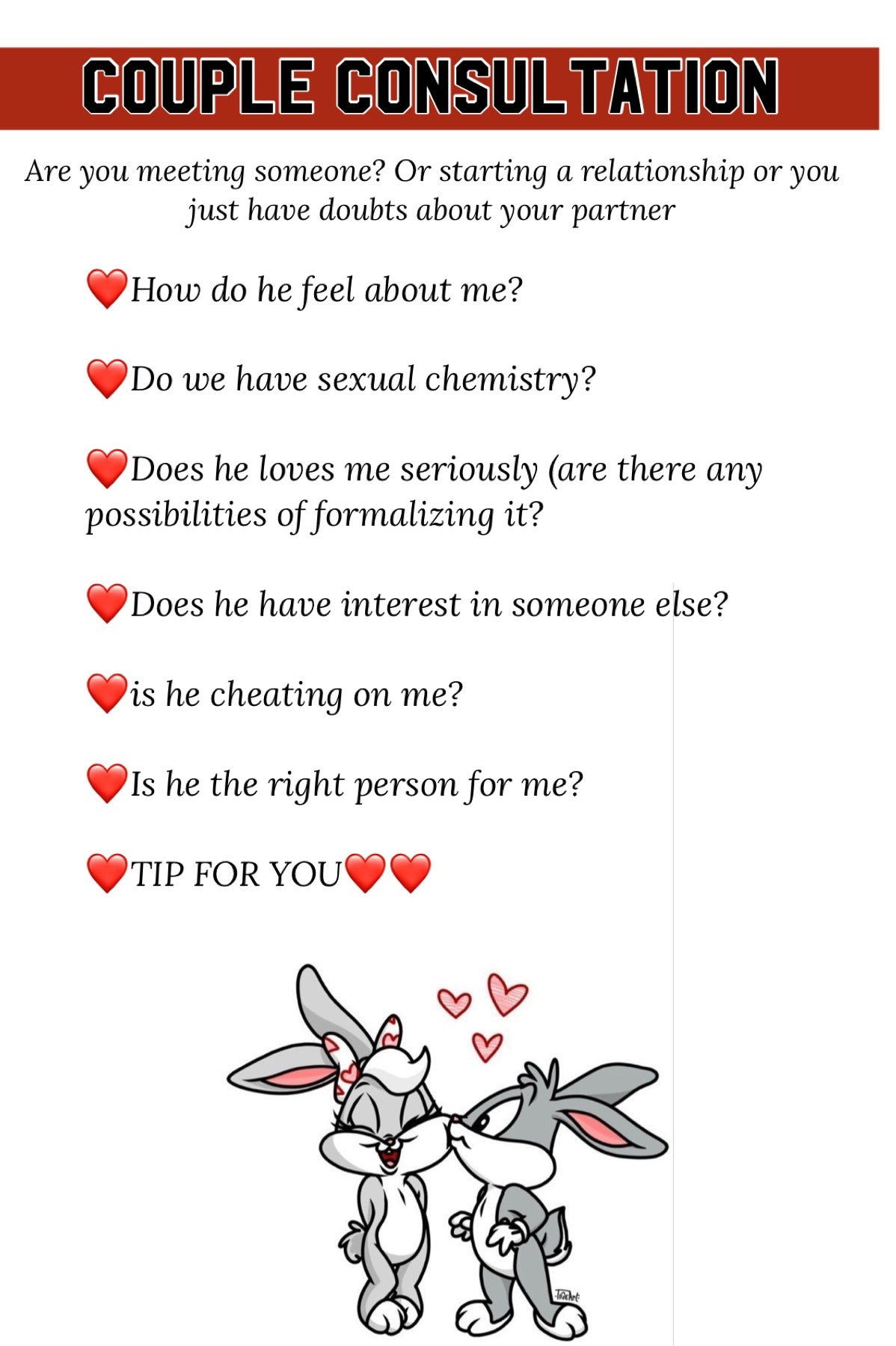Consulta de pareja ❤️❤️