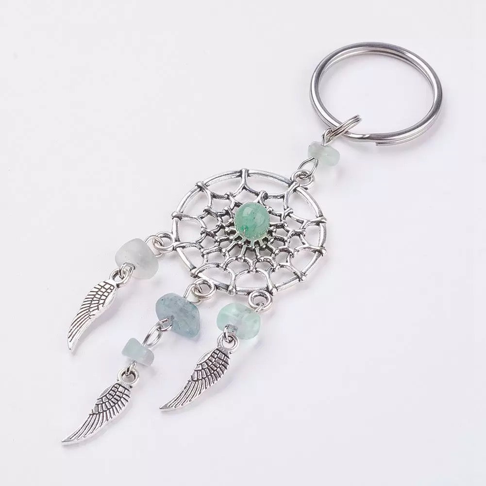 Set of 3 Dream casher with crystals key chains