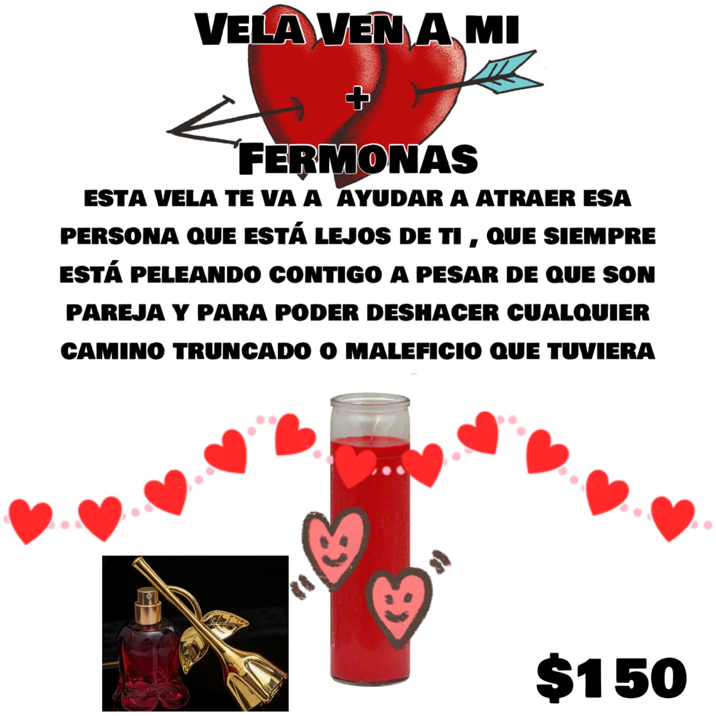 VELAS DEL AMOR ELIJE LA TUYA(TE ENVIAMOS TU PERFUME DE FERMONAS)